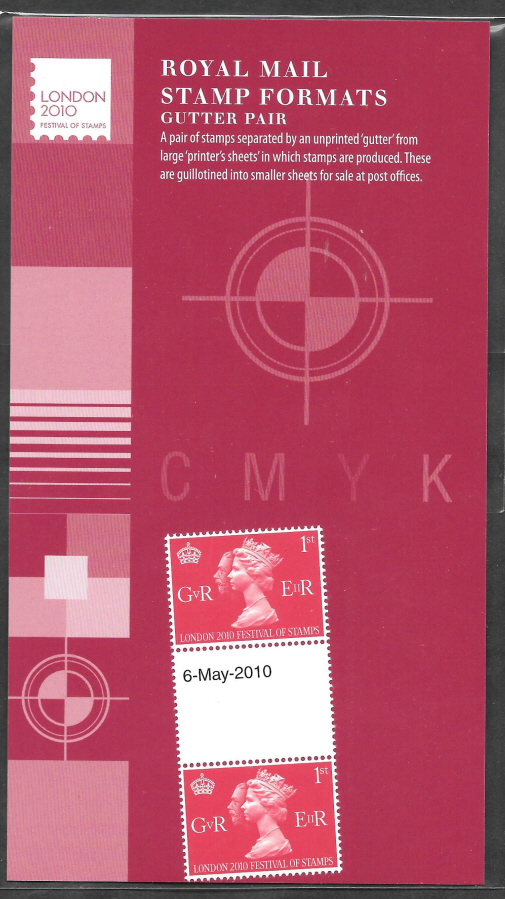 (image for) 2010 SG3066 George V Gutter Pair Stamp Show Format Pack